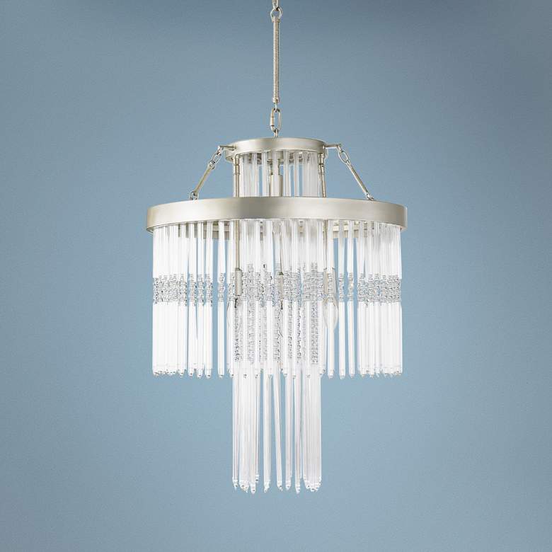 Image 1 Varaluz Amelia 26 1/4" Wide Silverado and Crystal Chandelier