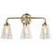 Varaluz Amherst 22" Wide 3-Light Antique Brass Bath Light