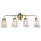 Varaluz Amherst 29" Wide 4-Light Antique Brass Bath Light