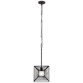 Image5 of Varaluz Arcade 10" Wide Carbon Square Mini Pendant more views