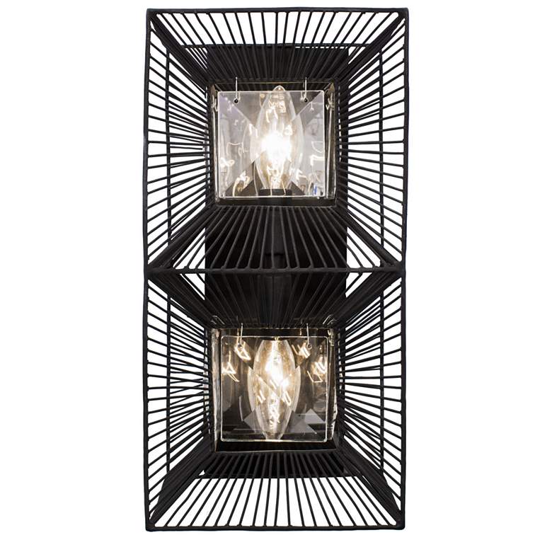 Image 1 Varaluz Arcade 14" High Carbon 2-Light Wall Sconce