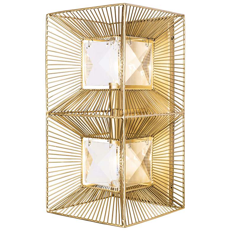 Image 3 Varaluz Arcade 14" High French Gold 2-Light Wall Sconce more views