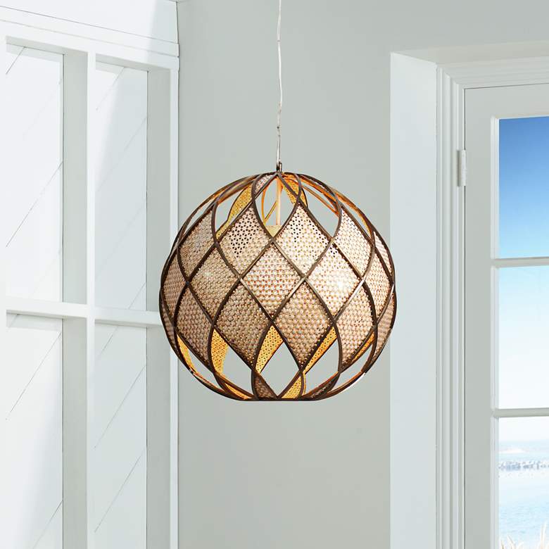 Image 1 Varaluz Argyle 20" Wide New Bronze Pendant Light