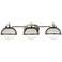 Varaluz Aris 28" Wide Brushed Nickel Bath Light