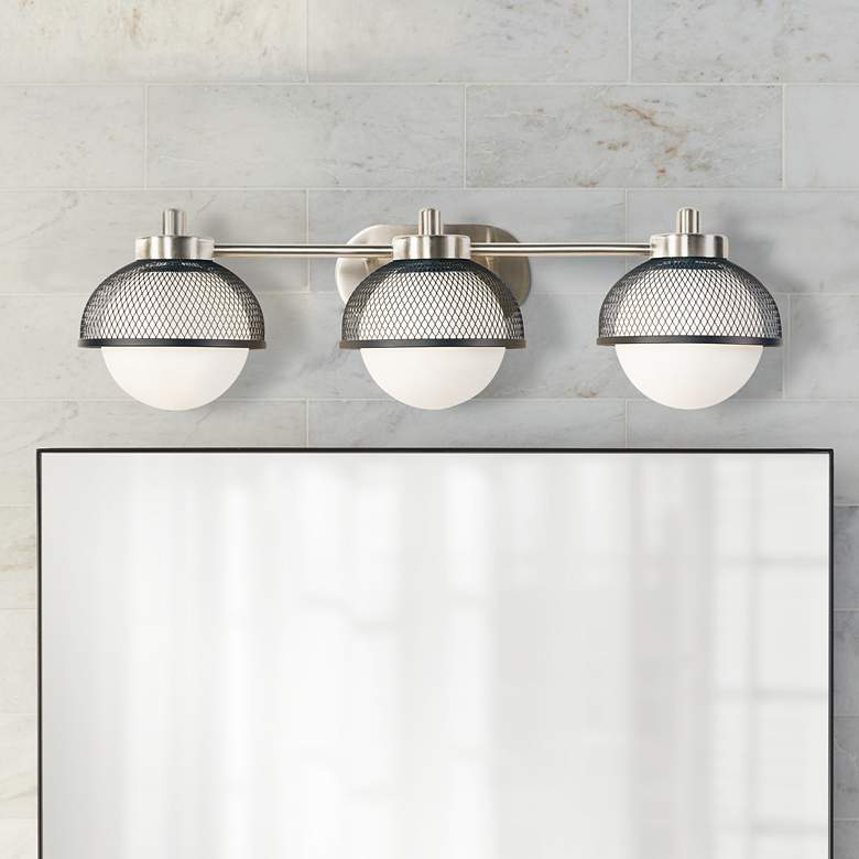 Image 1 Varaluz Aris 28" Wide Brushed Nickel Bath Light