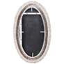 4_Varaluz Athena 24" x 40" Matte White/Whitewash Seagrass Oval Wall more views