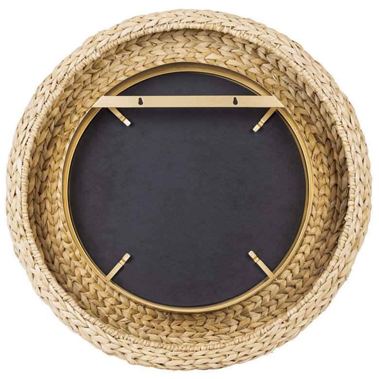 Image 3 Varaluz Athena Natural Seagrass 30 1/4" Round Wall Mirror more views