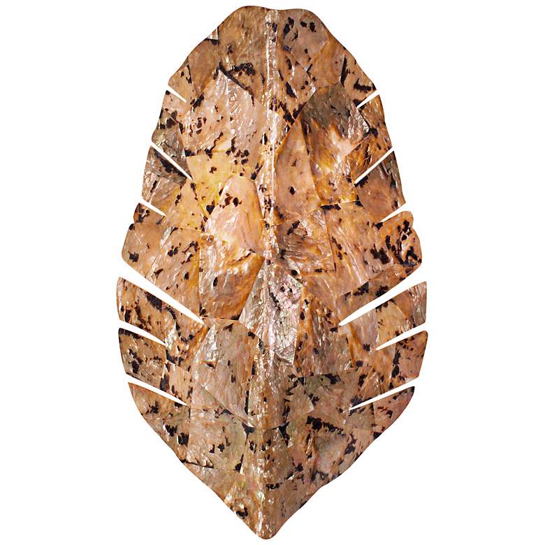 Image 1 Varaluz Banana Leaf 17" High Tiger Bronze Wall Sconce