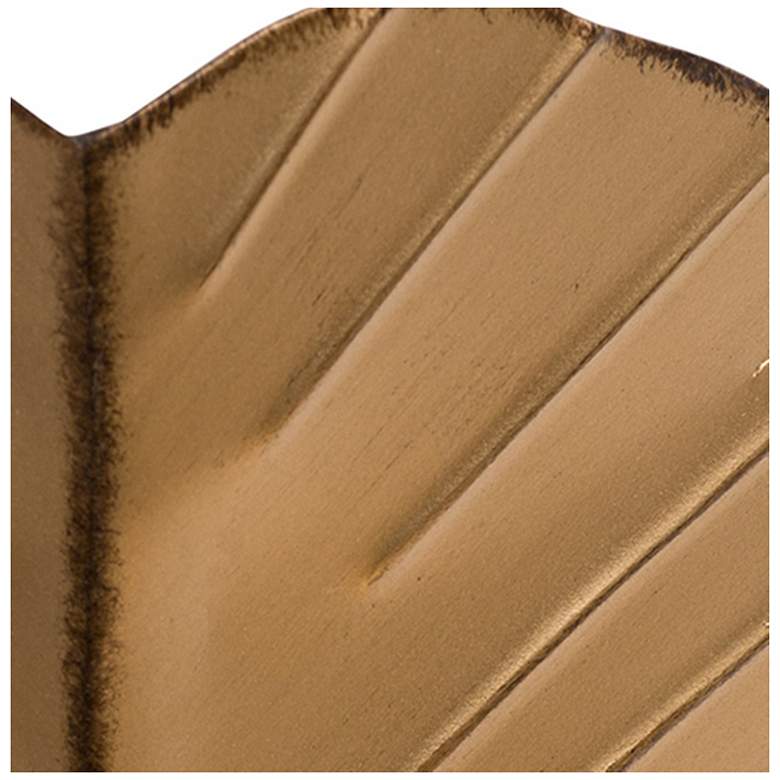 Image 4 Varaluz Banana Leaf 17" High Tropical Gold 2-Light Wall Sconce more views