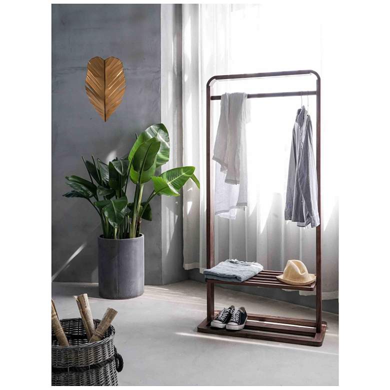 Image 6 Varaluz Banana Leaf 17" High Tropical Gold 2-Light Wall Sconce more views
