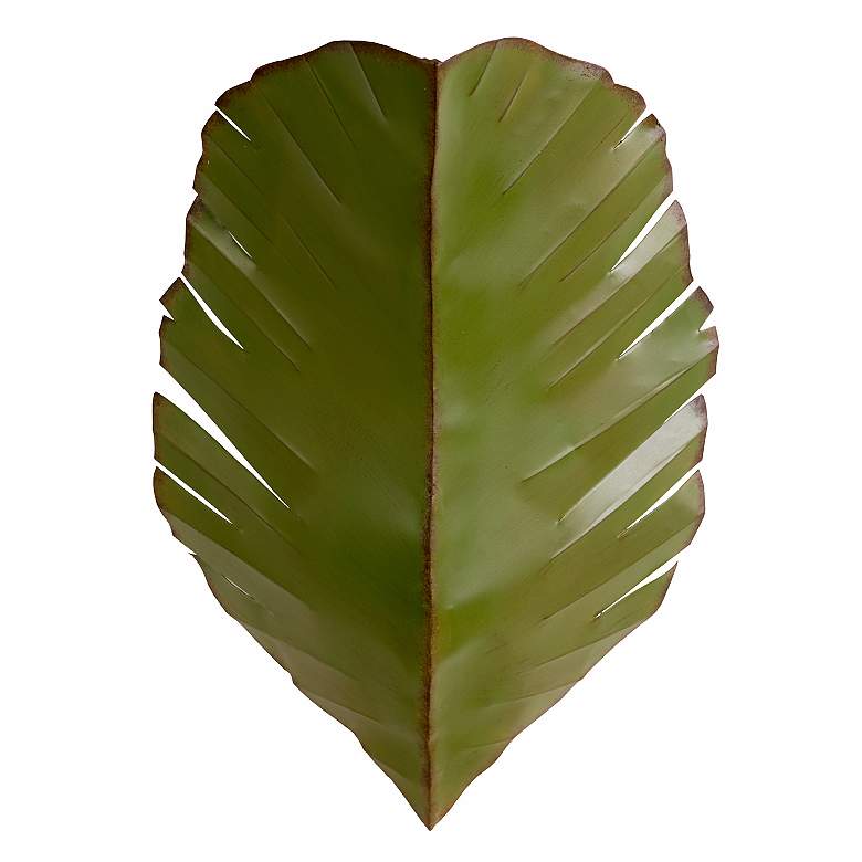 Image 2 Varaluz Banana Leaf 17 inch High Tropical Green 2-Light Wall Sconce