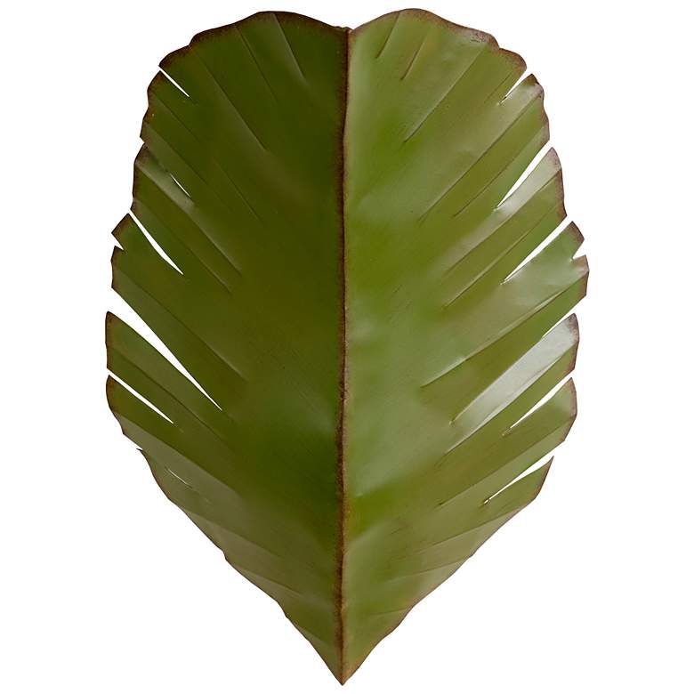 Image 3 Varaluz Banana Leaf 17" High Tropical Green 2-Light Wall Sconce more views