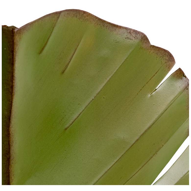 Image 4 Varaluz Banana Leaf 17" High Tropical Green 2-Light Wall Sconce more views