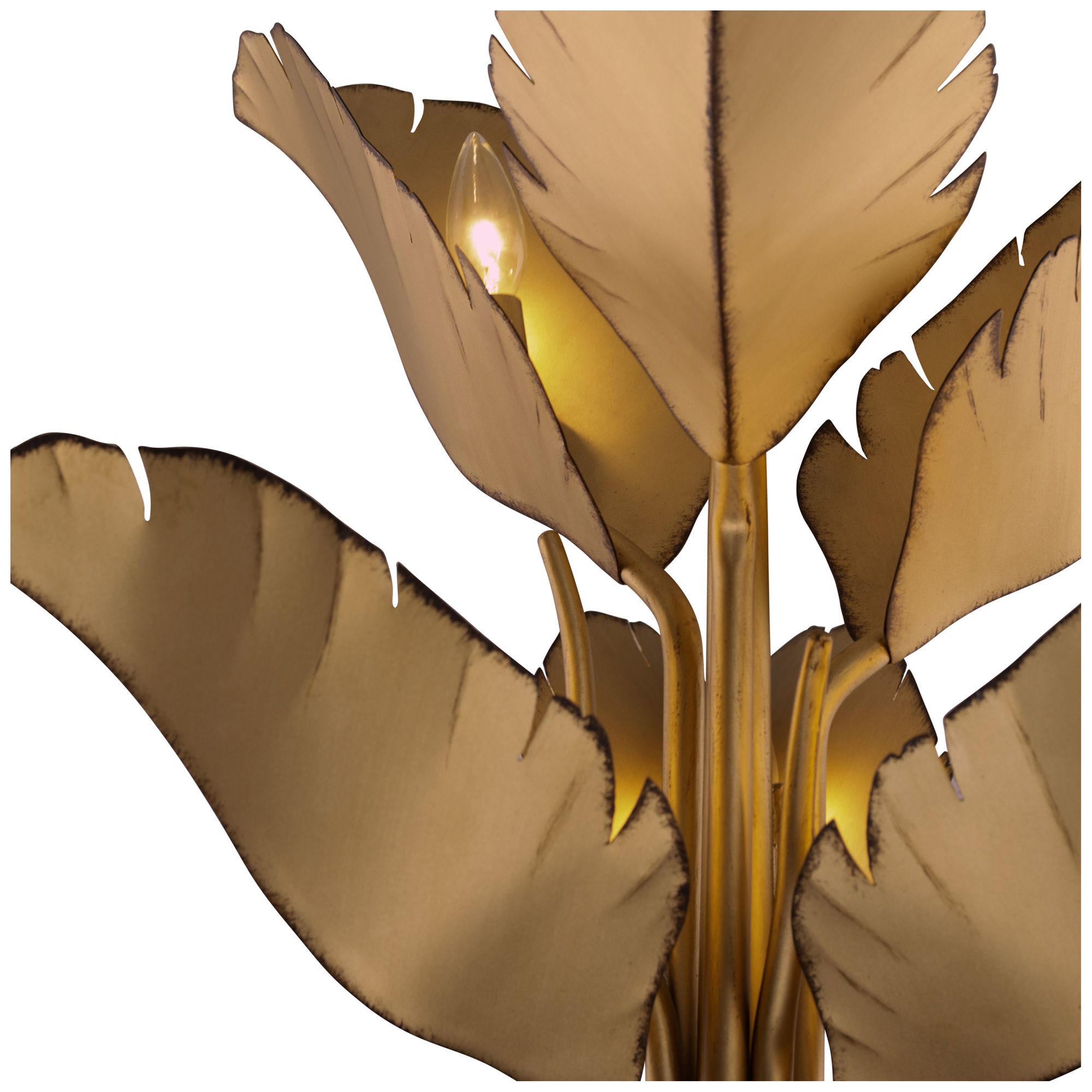 Image 3 Varaluz Banana Leaf 25" Wide Gold Metal Chandelier more views