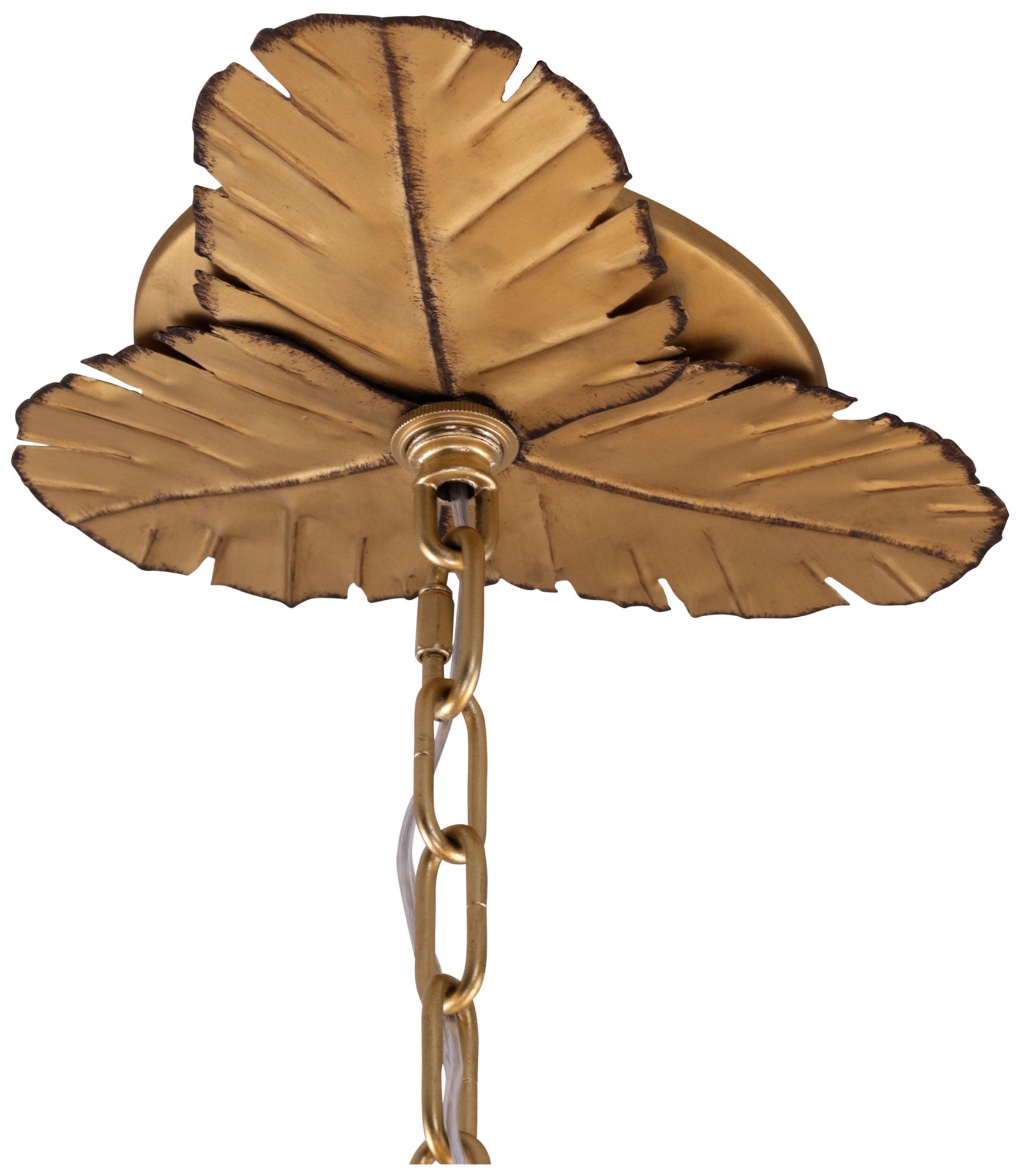 Image 4 Varaluz Banana Leaf 25" Wide Gold Metal Chandelier more views