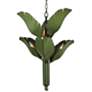Varaluz Banana Leaf 25" Wide Natural Green Metal Chandelier