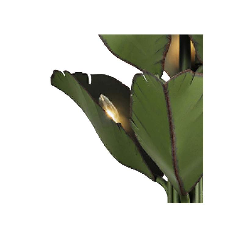 Image 3 Varaluz Banana Leaf 25" Wide Natural Green Metal Chandelier more views