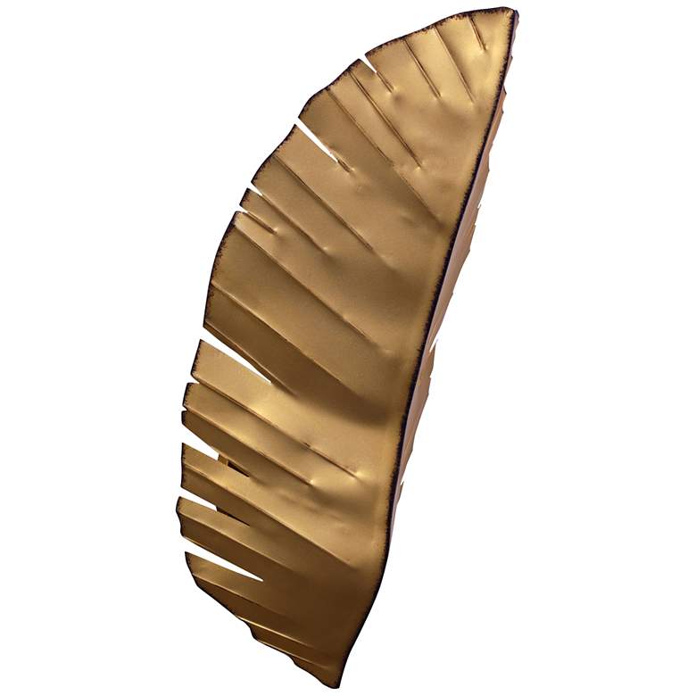 Varaluz Banana Leaf 26&quot; High Gold Wall Sconce
