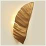 1_Varaluz Banana Leaf 26" High Gold Wall Sconce