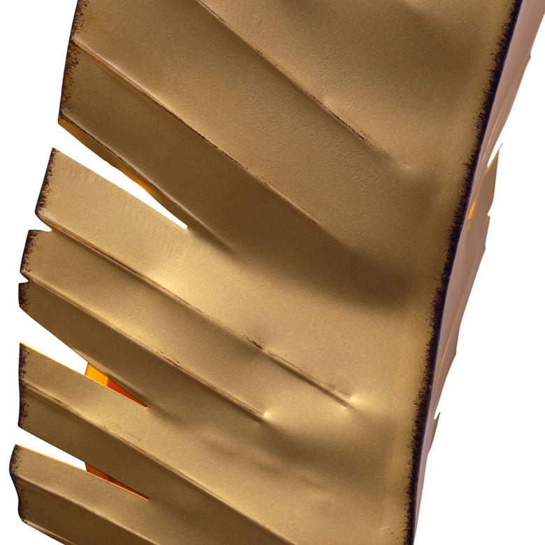 Image 2 Varaluz Banana Leaf 26" High Gold Wall Sconce more views