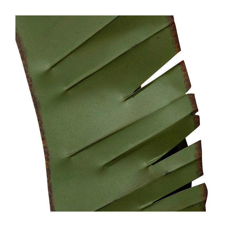 Image 2 Varaluz Banana Leaf 26 inch High Natural Green 3-Light Wall Sconce more views