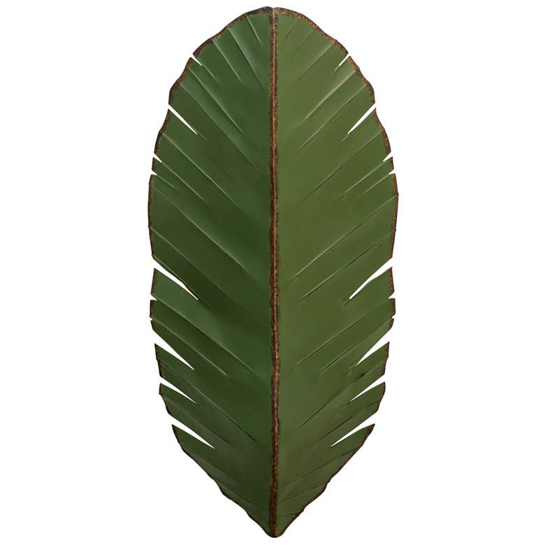 Image 3 Varaluz Banana Leaf 26" High Natural Green 3-Light Wall Sconce more views