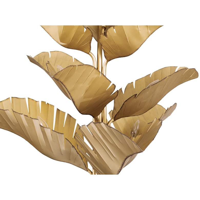 Image 4 Varaluz Banana Leaf 35" Wide Gold Metal Chandelier more views