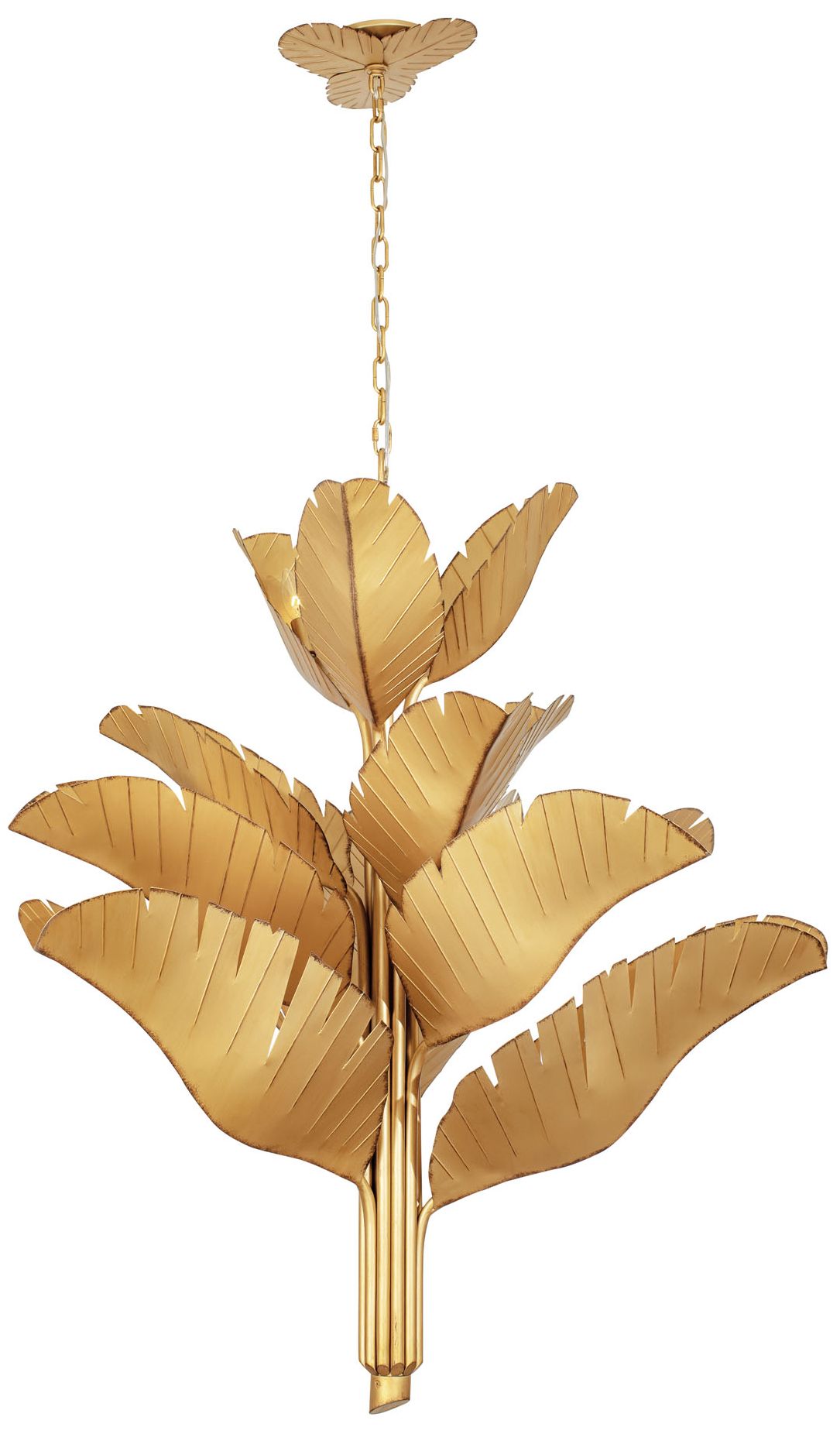 Varaluz Banana Leaf Gold Collection