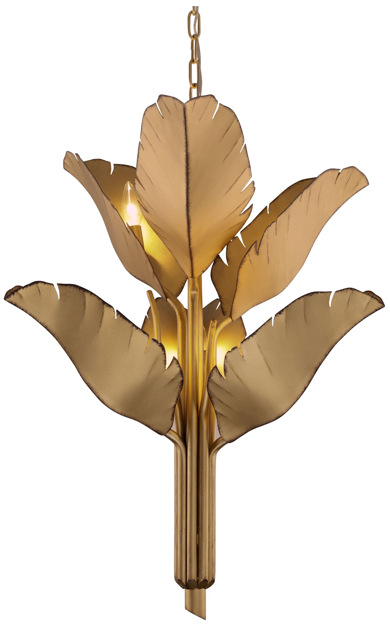 Varaluz Banana Leaf Gold Collection