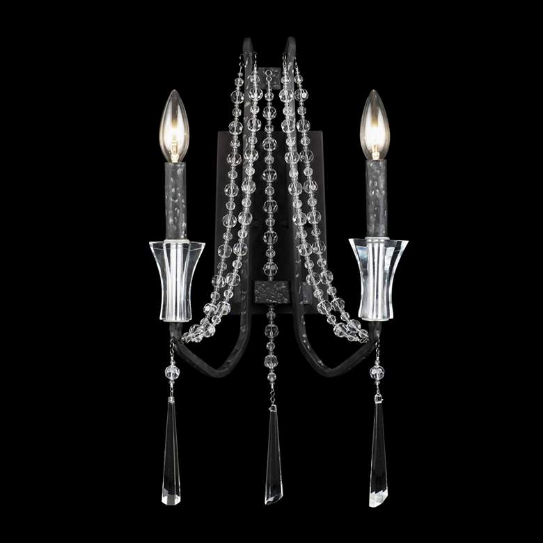 Image 3 Varaluz Barcelona 15" High Onyx Crystal 2-Light Wall Sconce more views