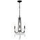 Varaluz Barcelona 17" Wide Onyx 3-Light Chandelier