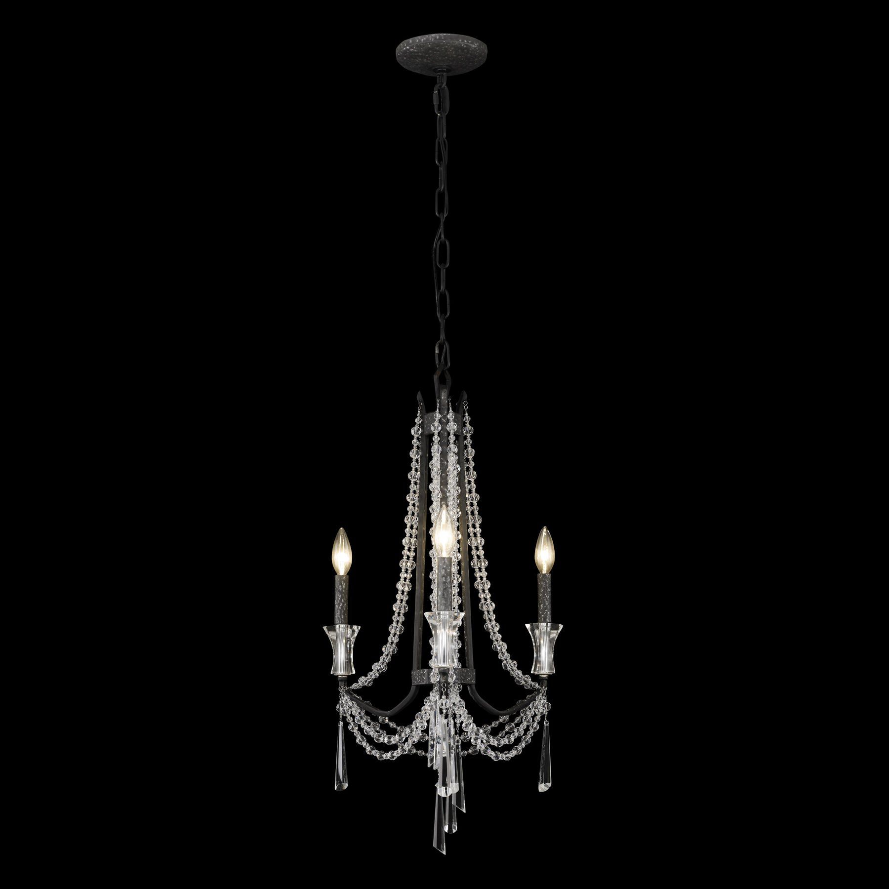Image 3 Varaluz Barcelona 17" Wide Onyx 3-Light Chandelier more views