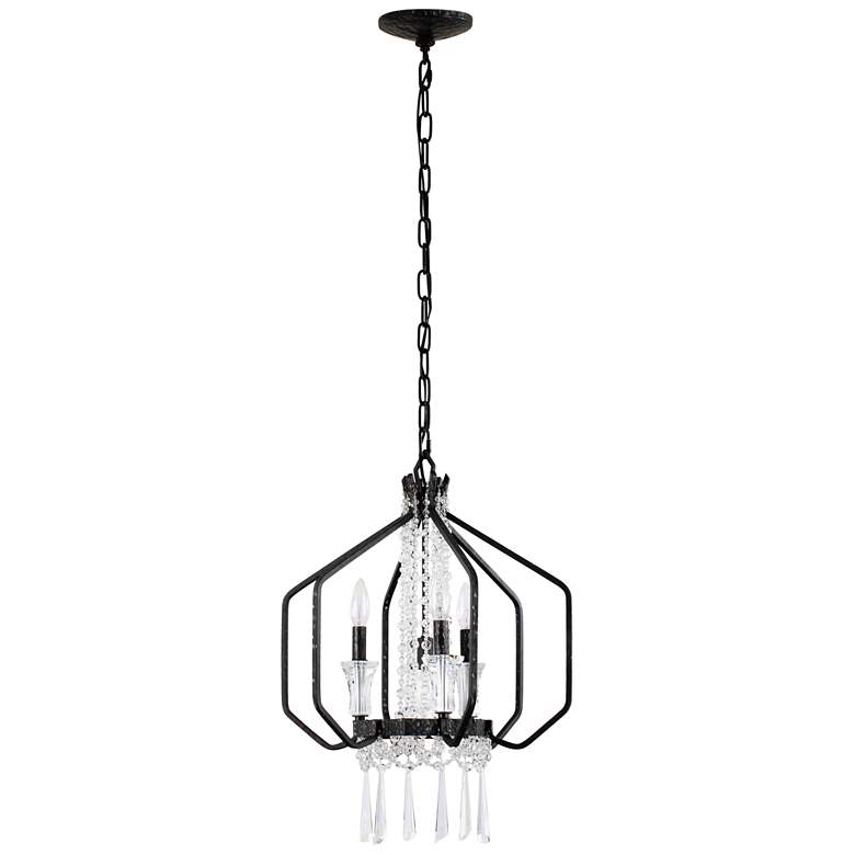 Image 4 Varaluz Barcelona 18"W Onyx 4-Light Crystal Pendant Light more views