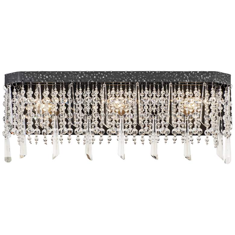 Image 1 Varaluz Barcelona 21" Wide Onyx Crystal 3-Light Bath Light