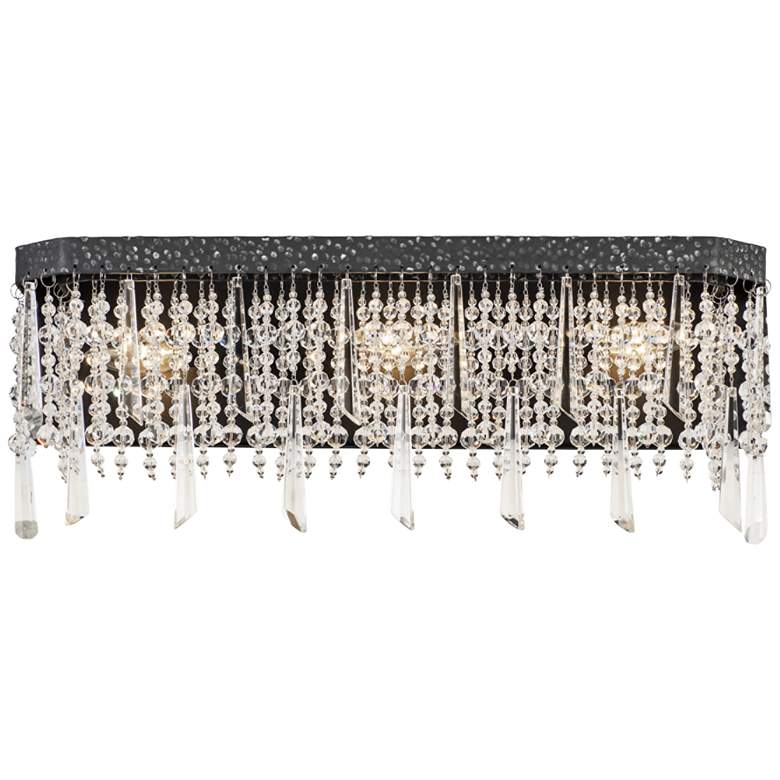 Image 1 Varaluz Barcelona 21 inch Wide Onyx Crystal 3-Light Bath Light