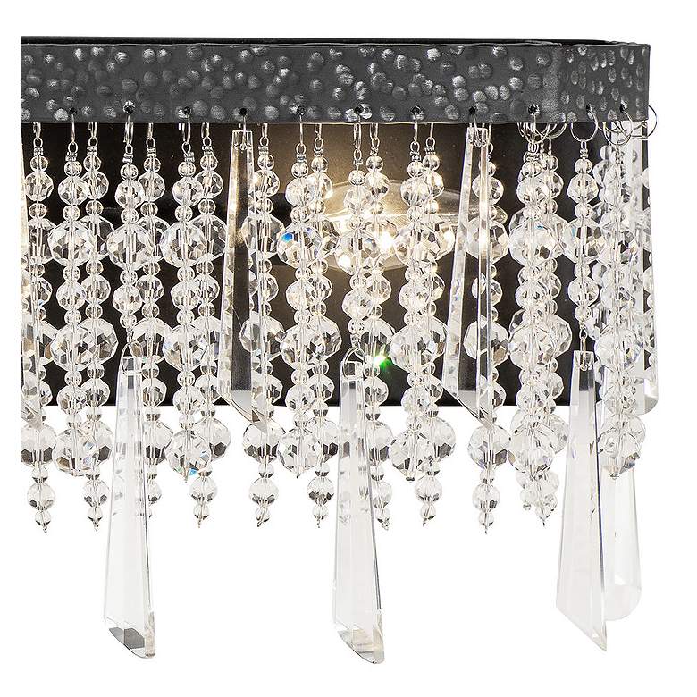 Image 2 Varaluz Barcelona 21" Wide Onyx Crystal 3-Light Bath Light more views