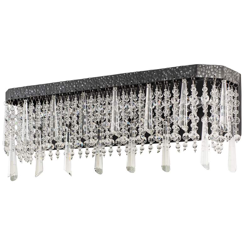 Image 3 Varaluz Barcelona 21" Wide Onyx Crystal 3-Light Bath Light more views