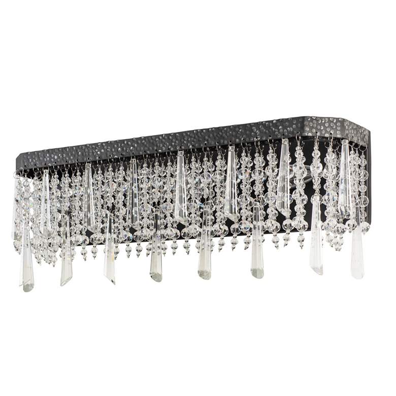Image 4 Varaluz Barcelona 21" Wide Onyx Crystal 3-Light Bath Light more views