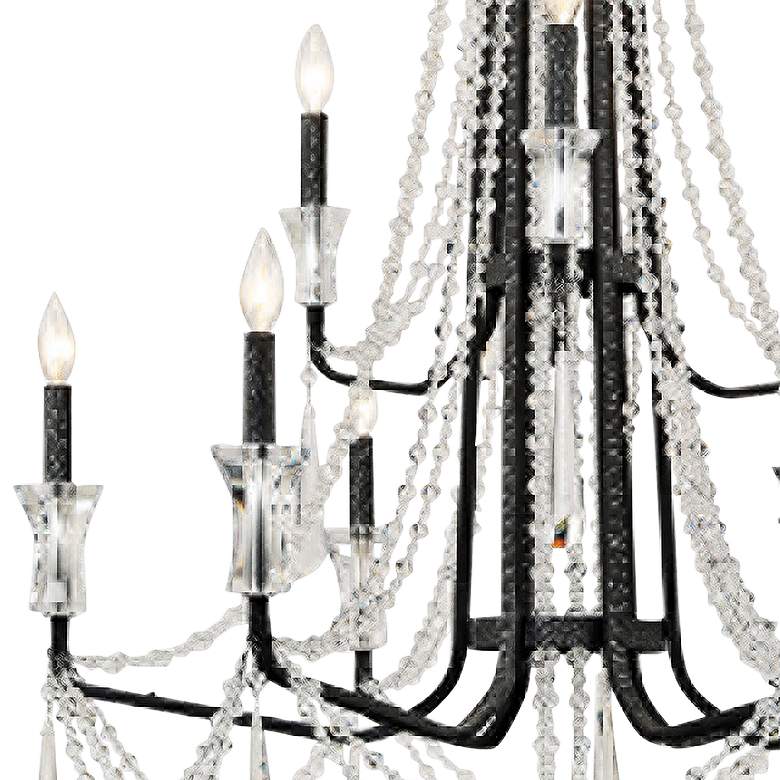 Image 2 Varaluz Barcelona 34 1/2 inchW Onyx Crystal 9-Light Chandelier more views