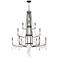 Varaluz Barcelona 44" Wide Onyx Crystal 12-Light Chandelier