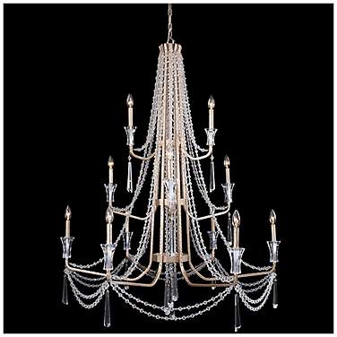 Varaluz Barcelona 44"W Transcend Silver 12-Light Chandelier