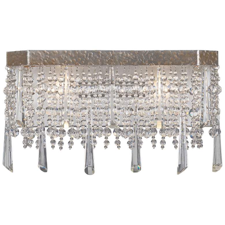 Image 1 Varaluz Barcelona 7 3/4" High Transcend Silver Wall Sconce