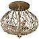 Varaluz Bask 18" Wide Gold Dust 3-Light Ceiling Light