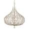 Varaluz Bask 32" Wide Gold Dust Crystal Pendant Light