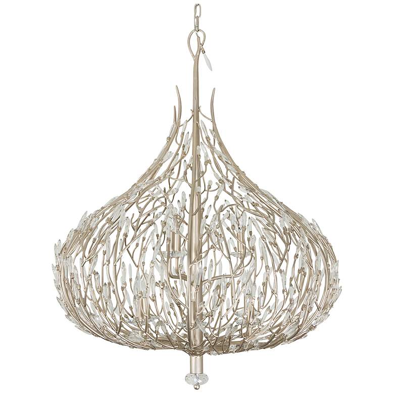 Image 3 Varaluz Bask 32" Wide Gold Dust Crystal Pendant Light more views