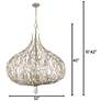 Varaluz Bask 32" Wide Gold Dust Crystal Pendant Light