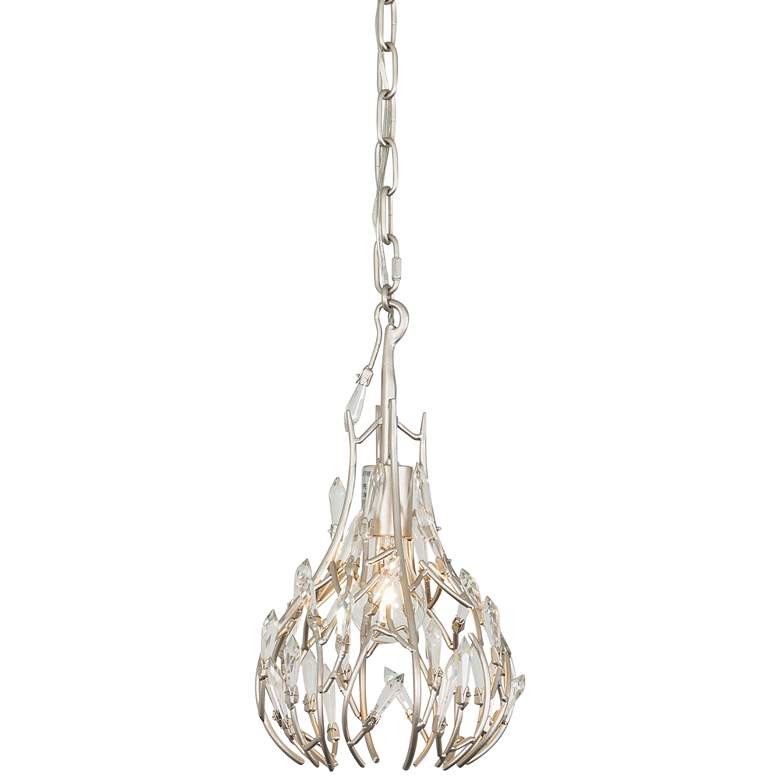 Image 1 Varaluz Bask 8" Wide Gold Dust Modern Crystal Mini Pendant