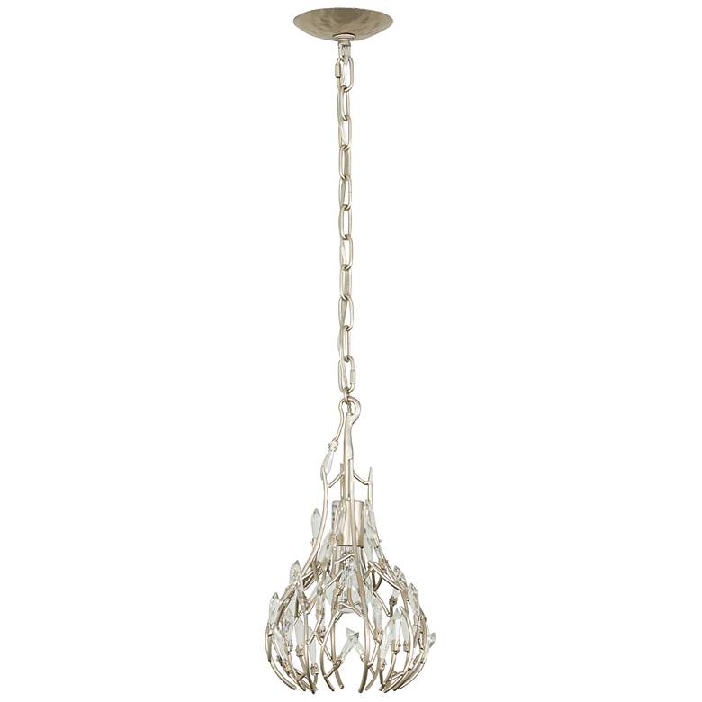 Image 2 Varaluz Bask 8" Wide Gold Dust Modern Crystal Mini Pendant more views