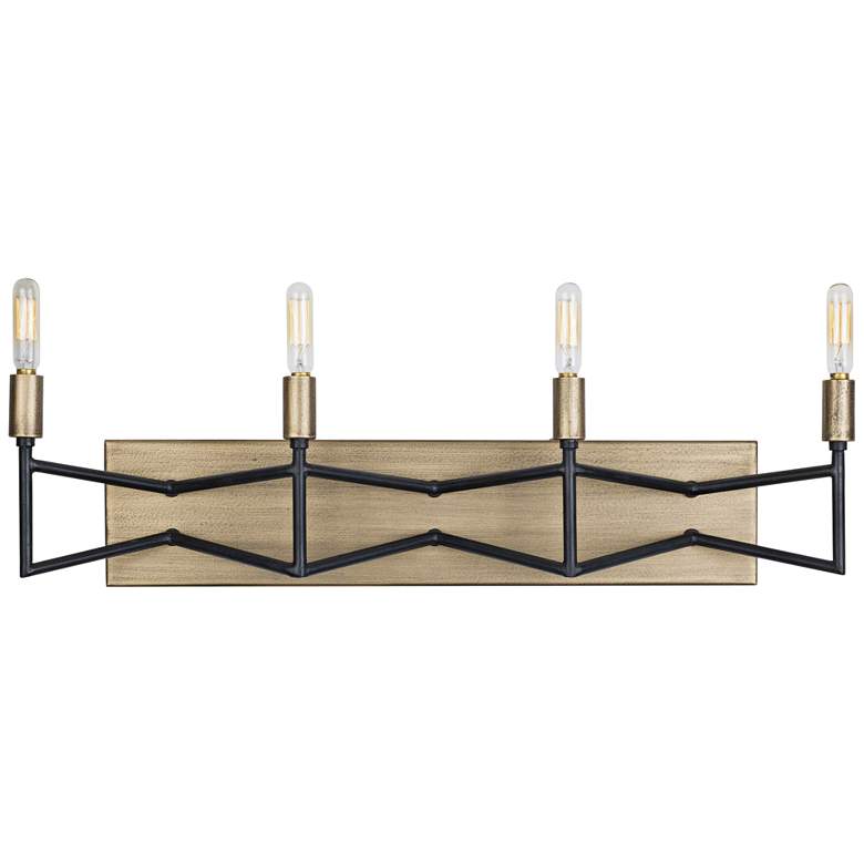 Image 1 Varaluz Bodie 25" Wide 4-Light Havana Gold and Carbon Bath Light
