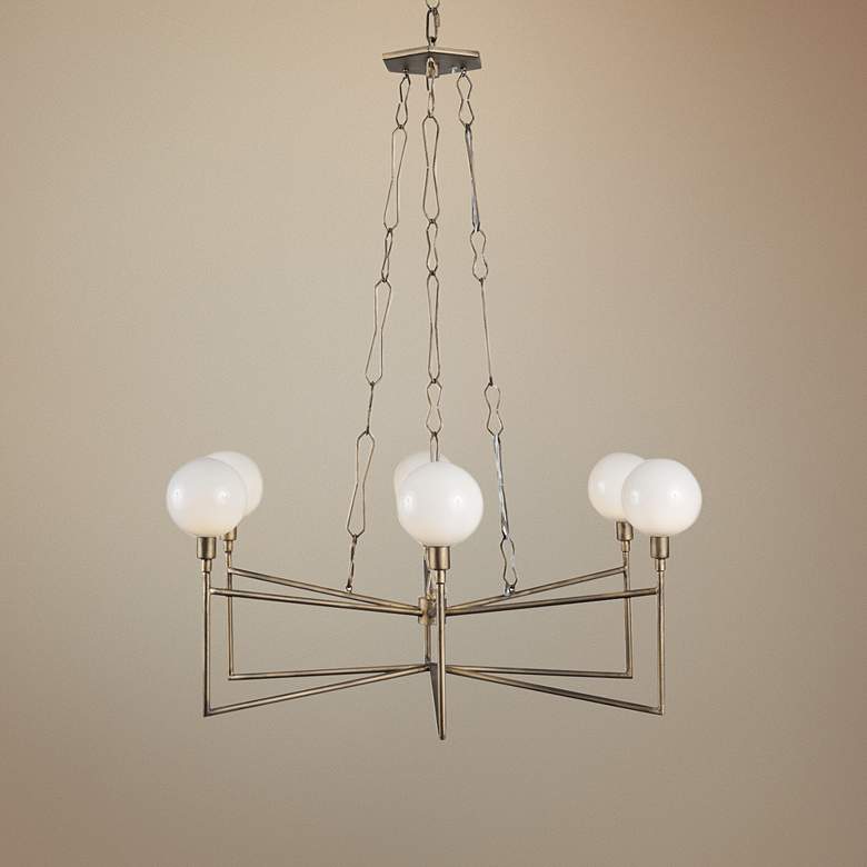 Image 1 Varaluz Bodie 26" Wide Havana Gold 6-Light Chandelier